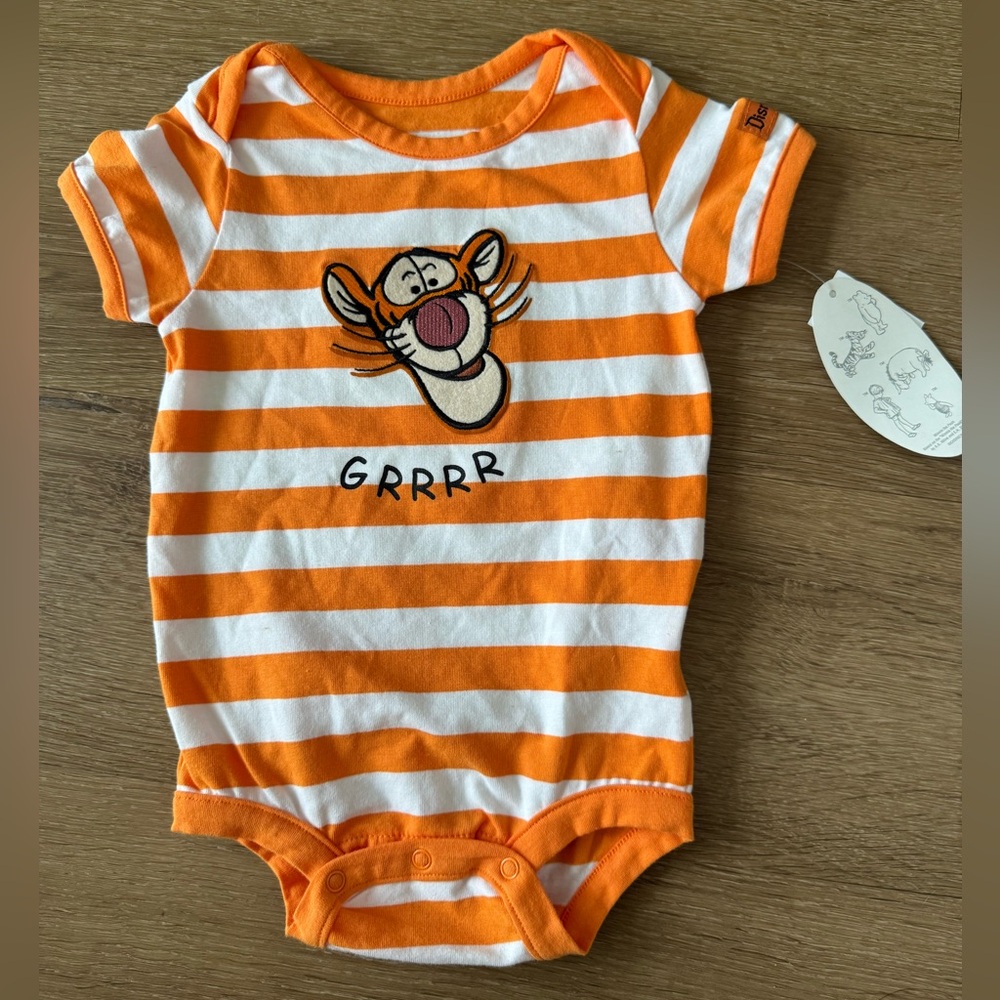 NWT Disney Tigger Infant Baby Onesie